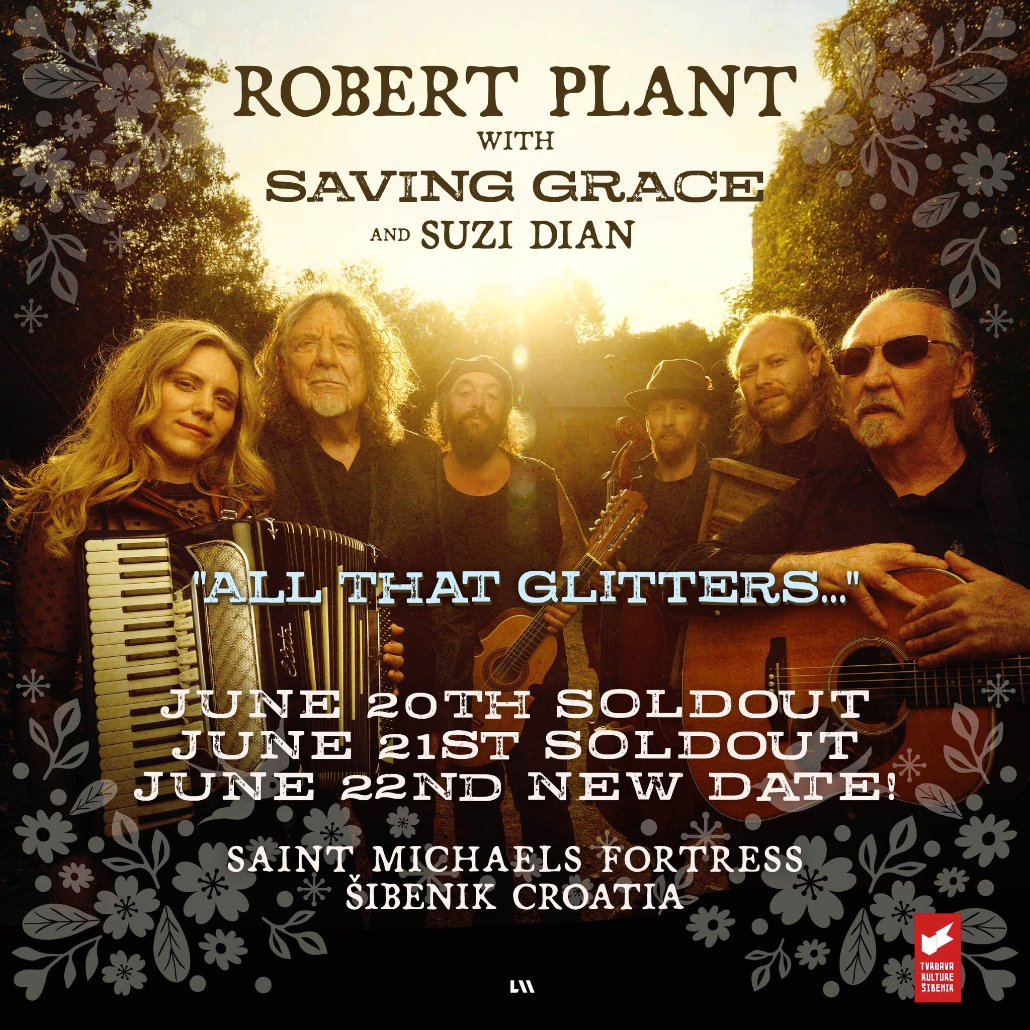 Robert Plant, uz bend Saving Grace, i treći put na Tvrđavi sv. Mihovila! 